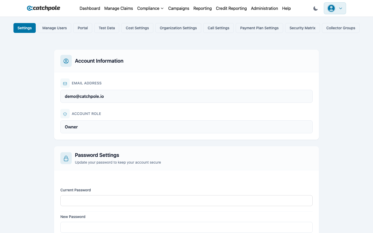 User management with roles and permissions